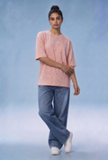 Dusty Pink Washed Oversized T-Shirt