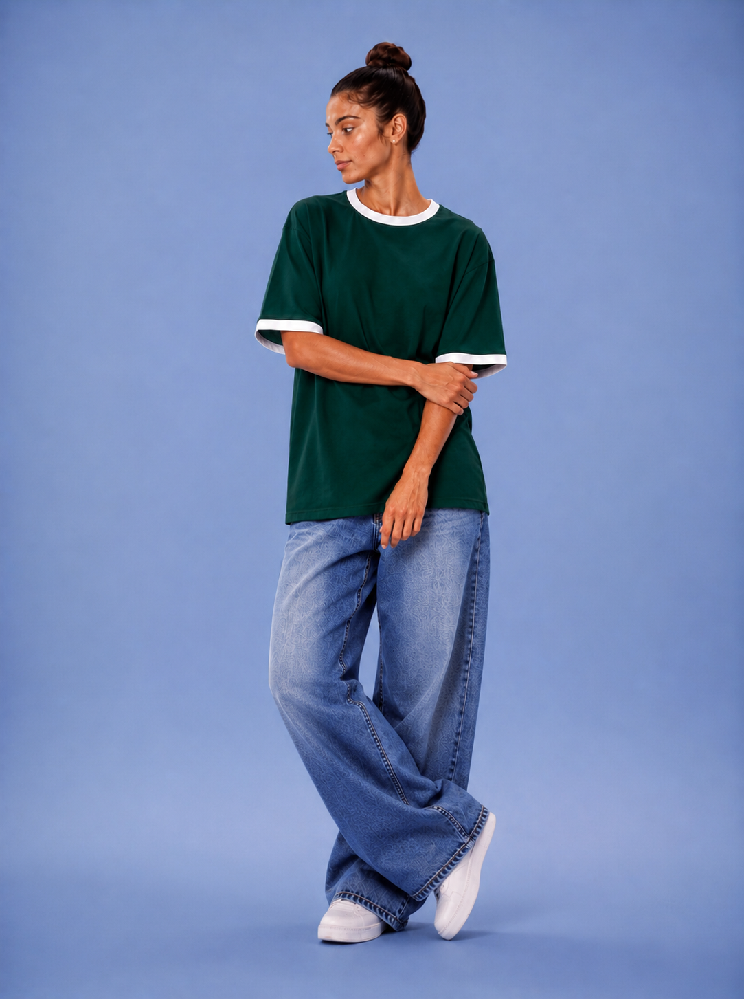 Dark green Ringer over size
