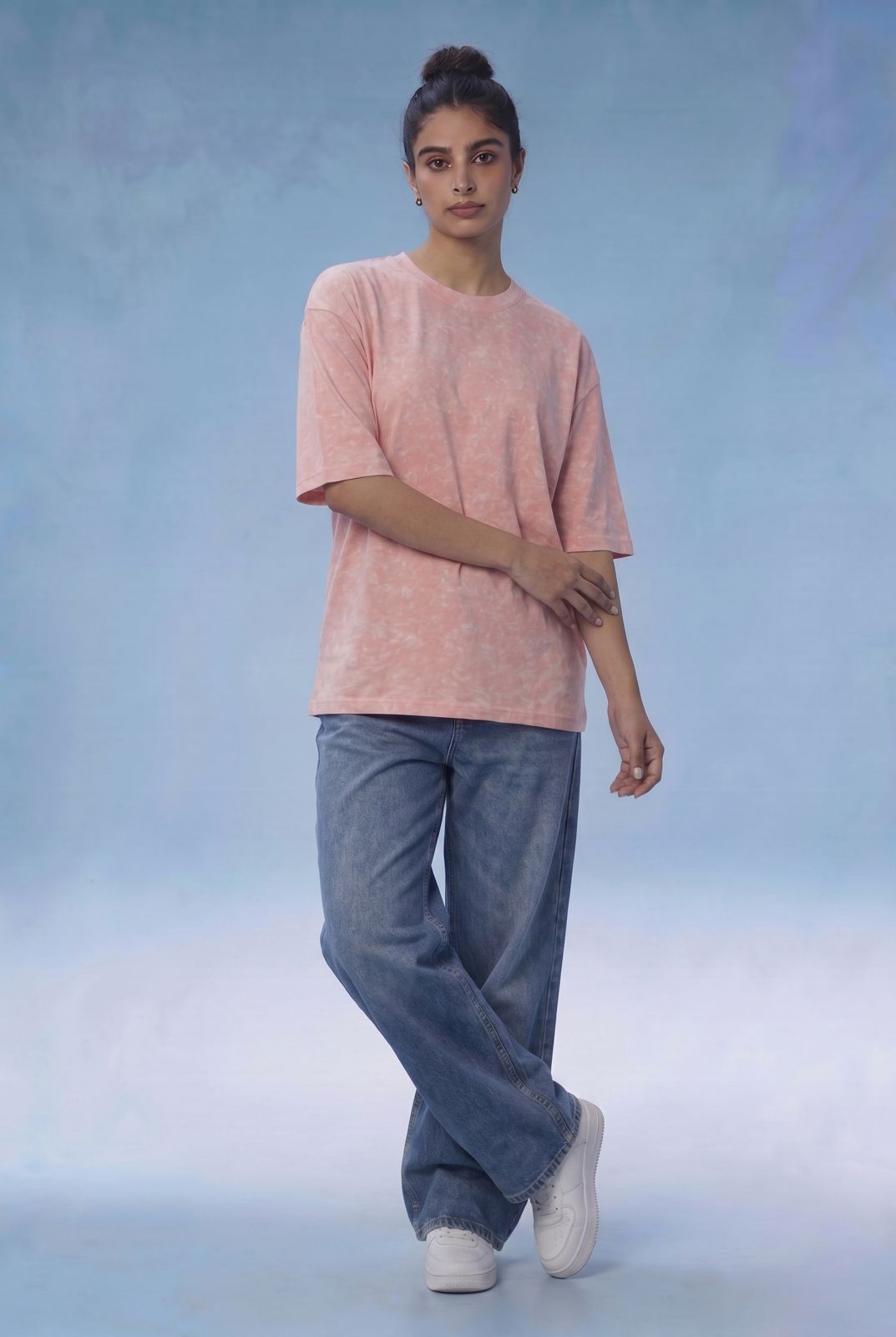Dusty Pink Washed Oversized T-Shirt