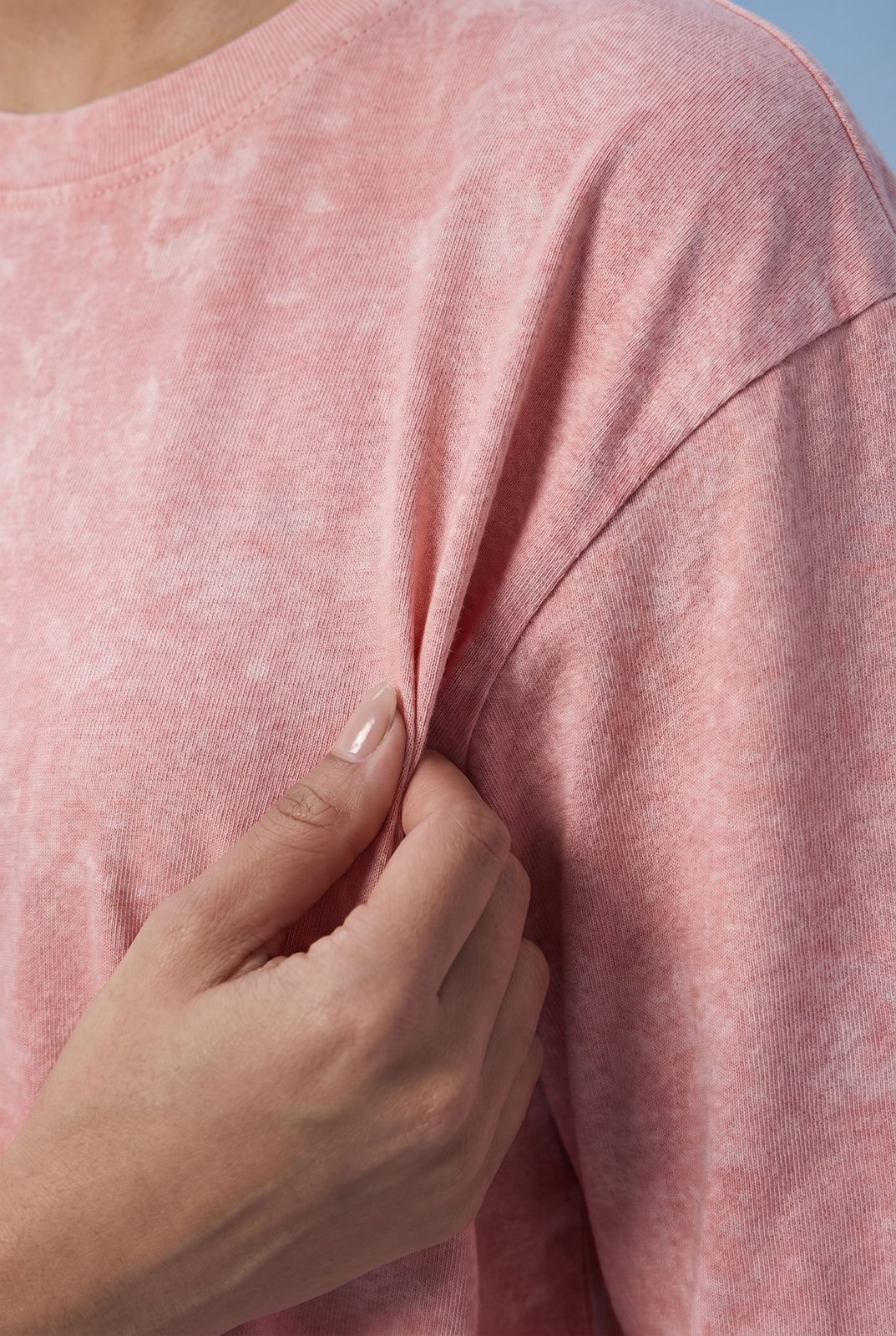 Dusty Pink Washed Oversized T-Shirt